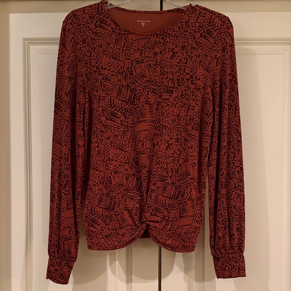 Garnet Hill long sleeve knit top